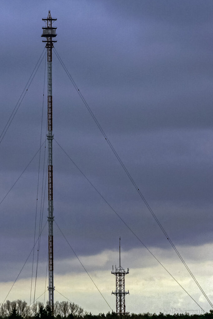 Sprengung, Sendemast in Frohnau Berlin.