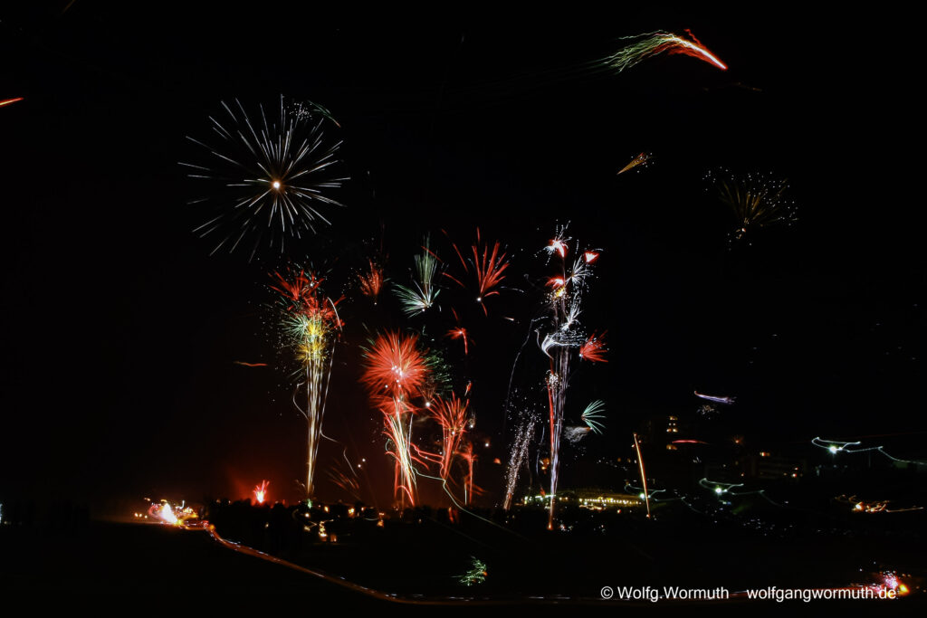 Silvester auf Sylt am Strand von Westerland. Silvesterfeier 31.12.2010.